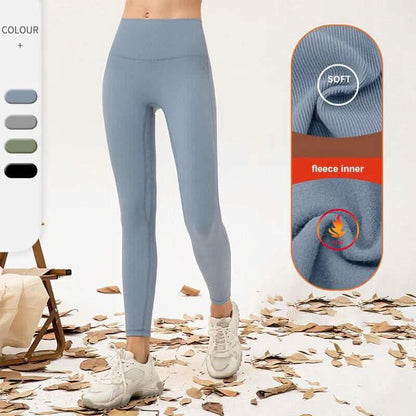 4-Pack: Women’s Fleece Lined Leggings High Waist (One Size) - A-1 Thread Vault