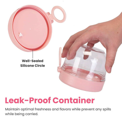 4-Piece: 20 Oz Oat Containers with Lids and Folding Spoons - A-1 Thread Vault