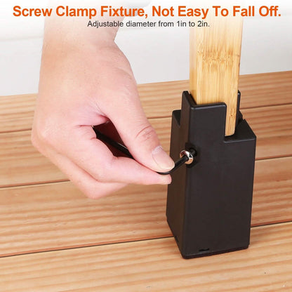 4-Piece: Adjustable Bed Riser with Screw Clamp - A-1 Thread Vault