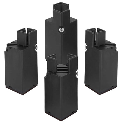 4-Piece: Adjustable Bed Riser with Screw Clamp - A-1 Thread Vault