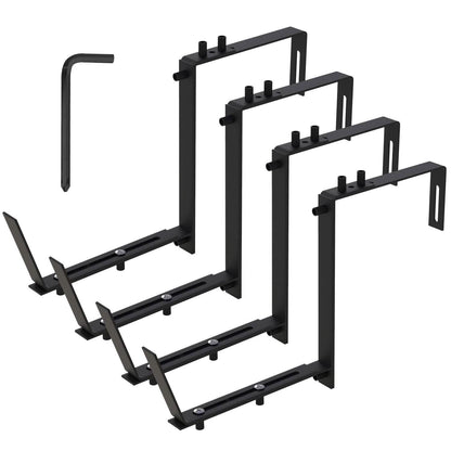 4-Piece: Adjustable Planter Box Brackets - A-1 Thread Vault