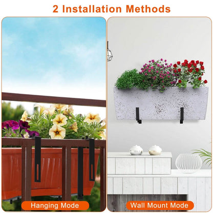 4-Piece: Adjustable Planter Box Brackets - A-1 Thread Vault
