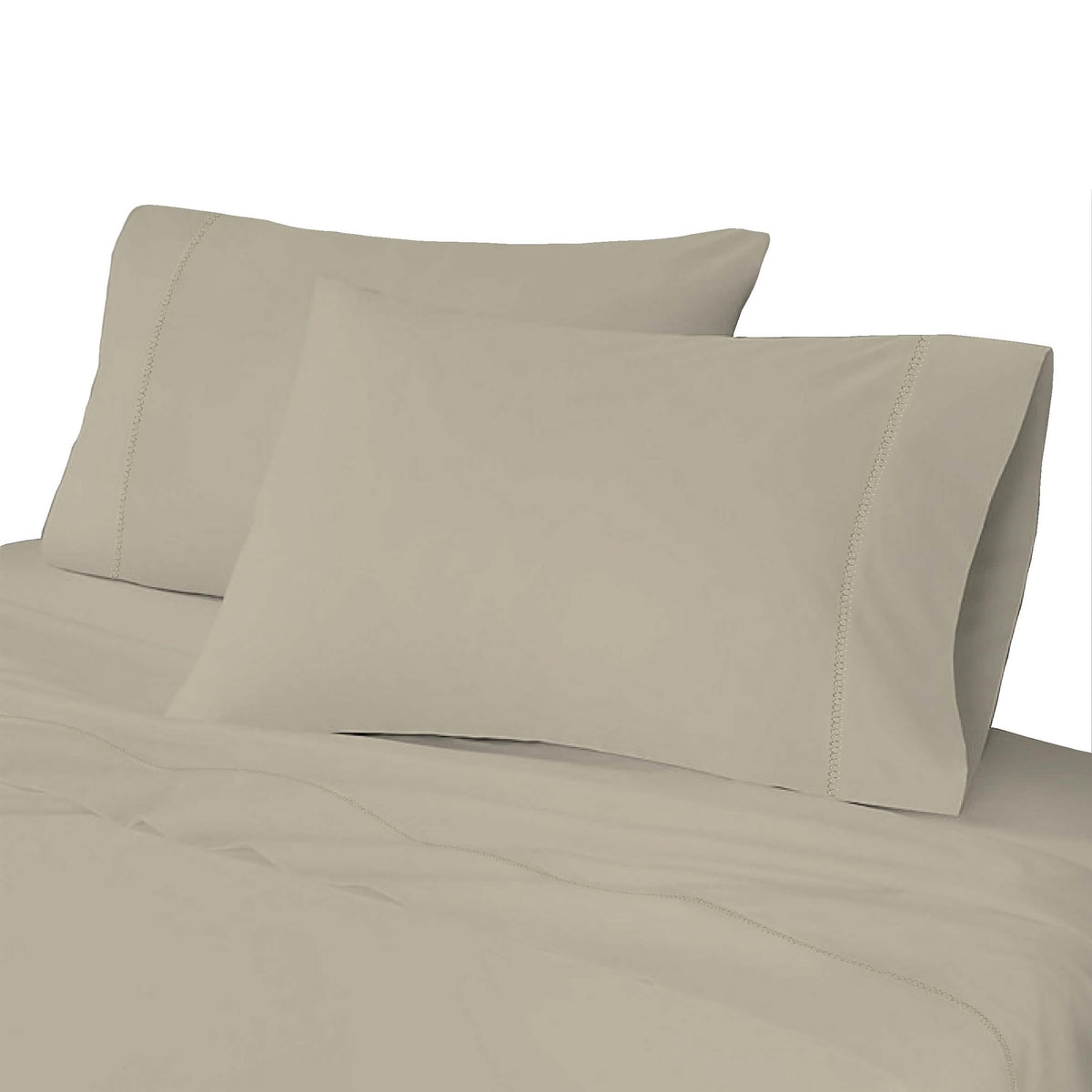 4-Piece: Brushed Cotton Percale Sheet Set - A-1 Thread Vault