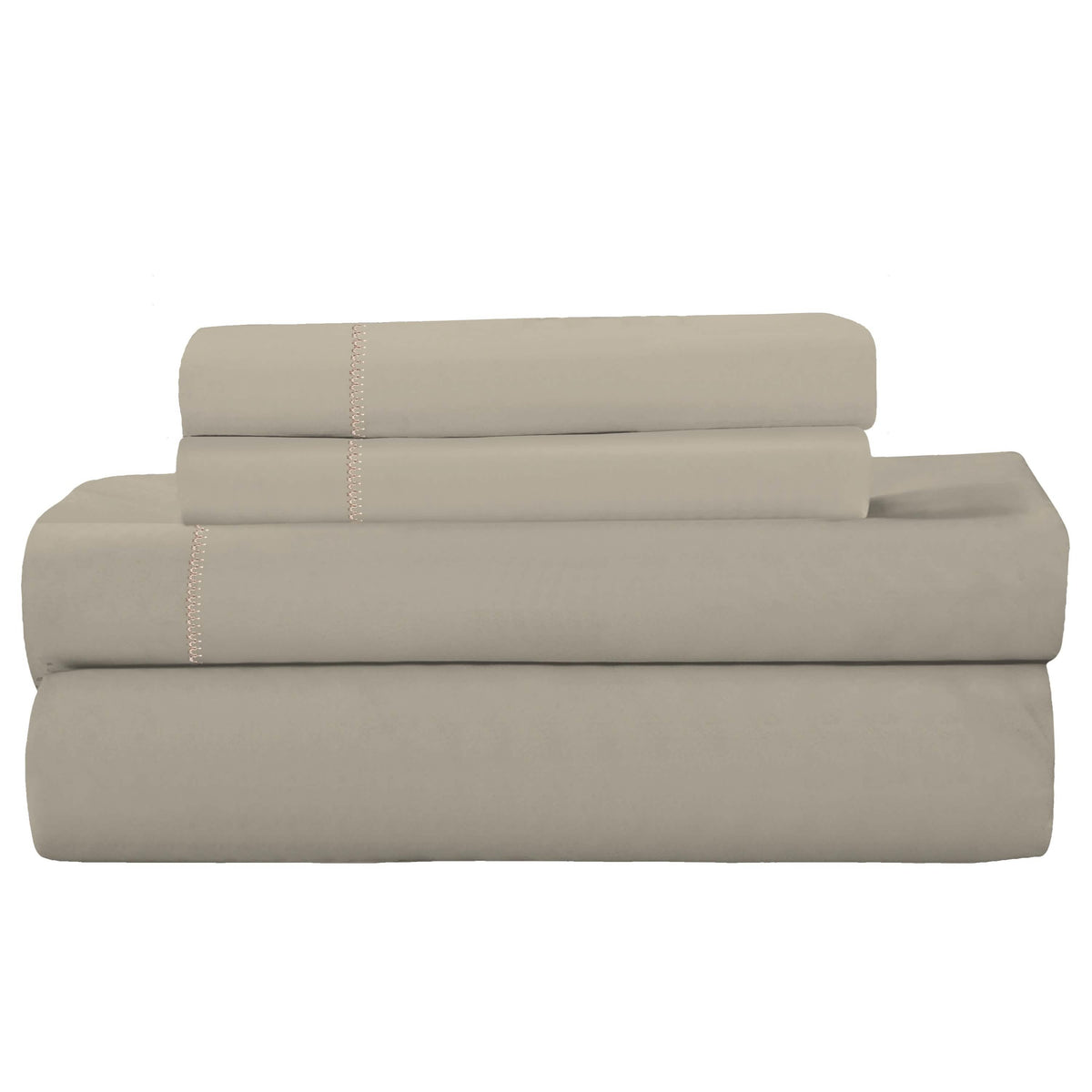 4-Piece: Brushed Cotton Percale Sheet Set - A-1 Thread Vault