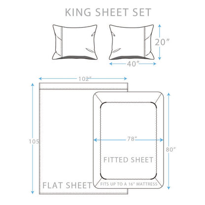 4-Piece: Brushed Cotton Percale Sheet Set - A-1 Thread Vault