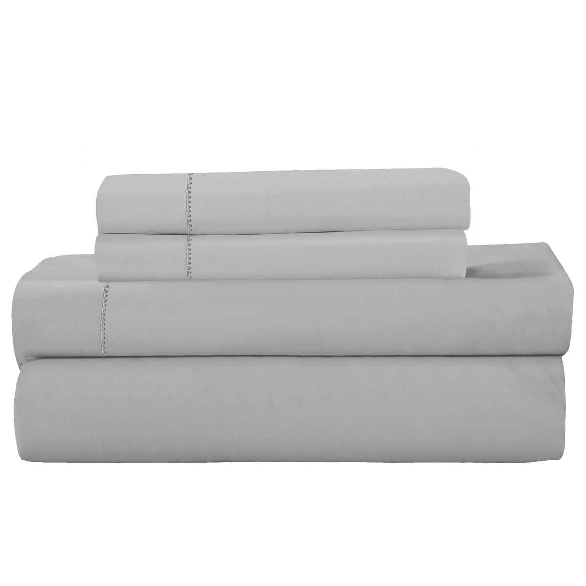 4-Piece: Brushed Cotton Percale Sheet Set - A-1 Thread Vault