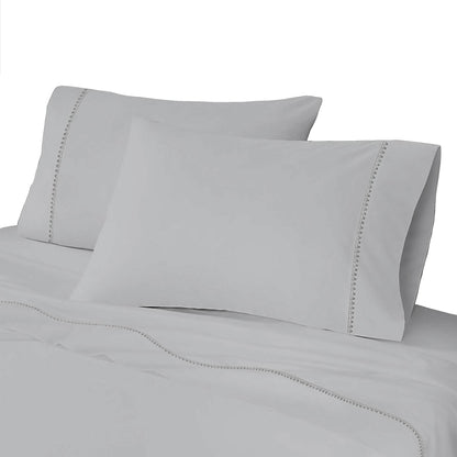 4-Piece: Brushed Cotton Percale Sheet Set - A-1 Thread Vault