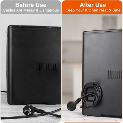 4-Piece: Cord Organizers Self-Adhesive Appliances Cord Holder - A-1 Thread Vault
