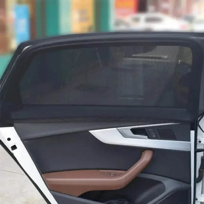 4-Piece Set: Car Window Shades For Front And Back Window - A-1 Thread Vault