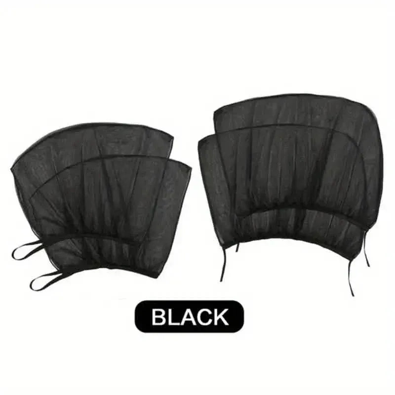 4-Piece Set: Car Window Shades For Front And Back Window - A-1 Thread Vault