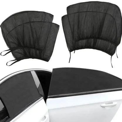 4-Piece Set: Car Window Shades For Front And Back Window - A-1 Thread Vault