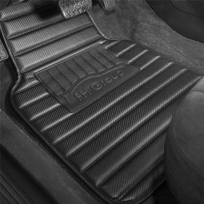 4-Piece Set: Heavy Duty Non-Slip Faux Leather Floor Mats - A-1 Thread Vault