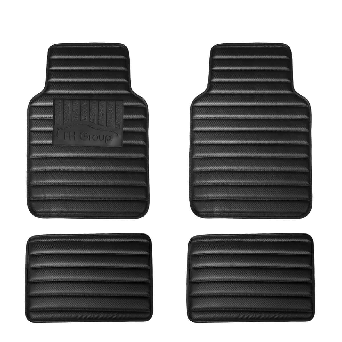 4-Piece Set: Heavy Duty Non-Slip Faux Leather Floor Mats - A-1 Thread Vault