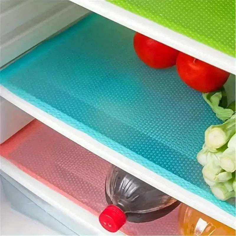 4-Piece Set: High-Quality Refrigerator Liners - Customizable Cabinet Mats - A-1 Thread Vault