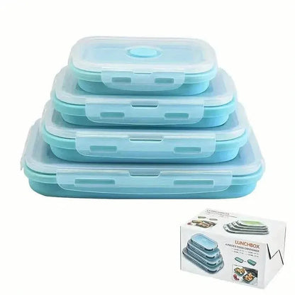 4-Piece Set: Plastic Food Storage Containers With Lids - A-1 Thread Vault