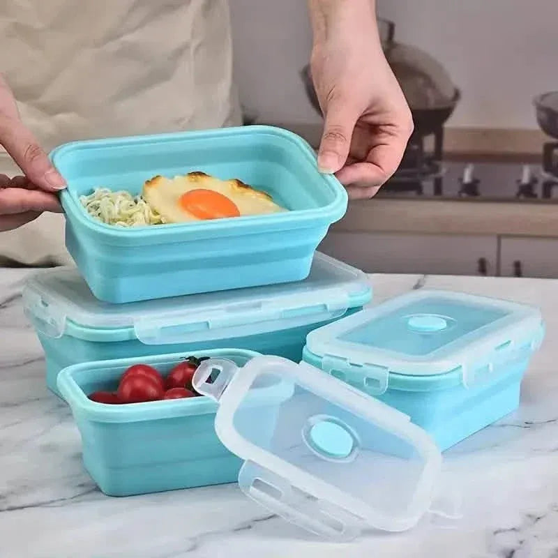 4-Piece Set: Plastic Food Storage Containers With Lids - A-1 Thread Vault