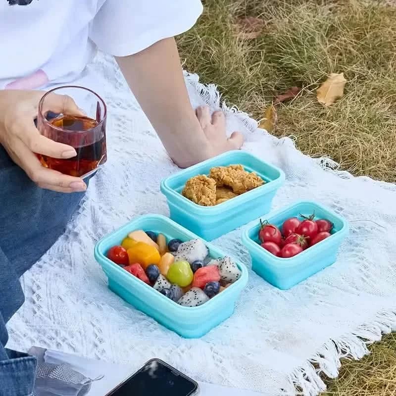 4-Piece Set: Plastic Food Storage Containers With Lids - A-1 Thread Vault