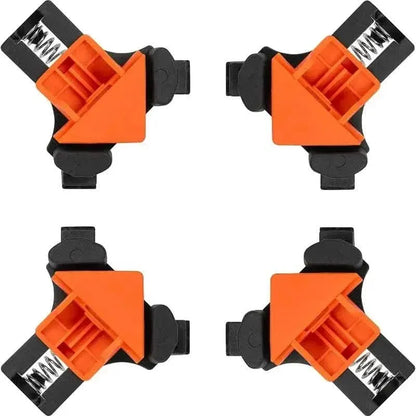 4-Piece Set: Precision 90 Degree Angle Clamps for Woodworking - A-1 Thread Vault
