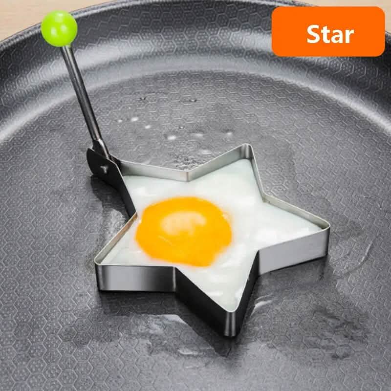 4-Piece Set: Stainless Steel Creative Egg Ring Molds - A-1 Thread Vault