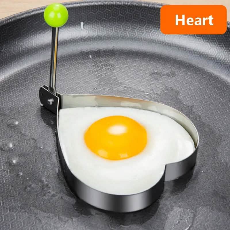 4-Piece Set: Stainless Steel Creative Egg Ring Molds - A-1 Thread Vault