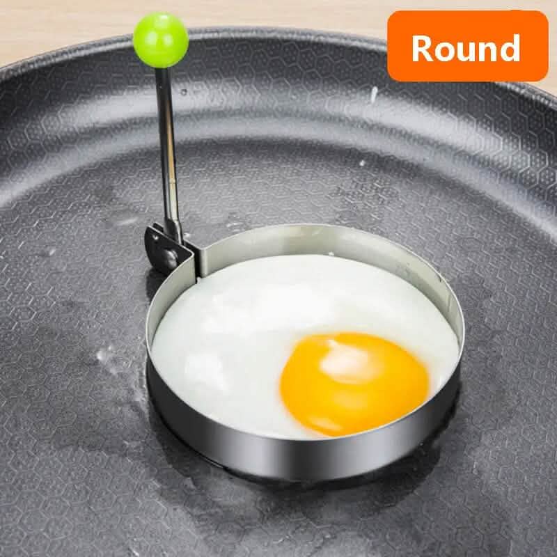 4-Piece Set: Stainless Steel Creative Egg Ring Molds - A-1 Thread Vault