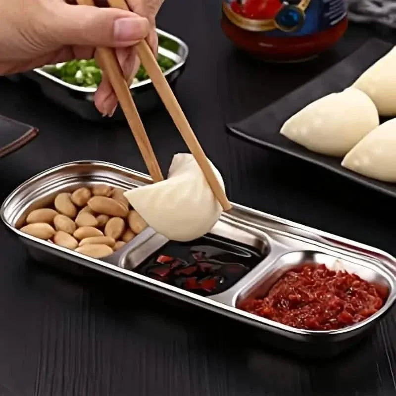 4-Piece Set: Stainless Steel Sauce Dish - A-1 Thread Vault