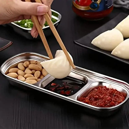 4-Piece Set: Stainless Steel Sauce Dish - A-1 Thread Vault