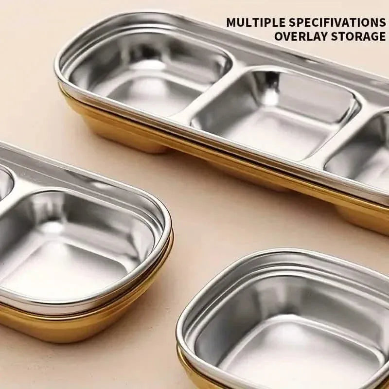 4-Piece Set: Stainless Steel Sauce Dish - A-1 Thread Vault