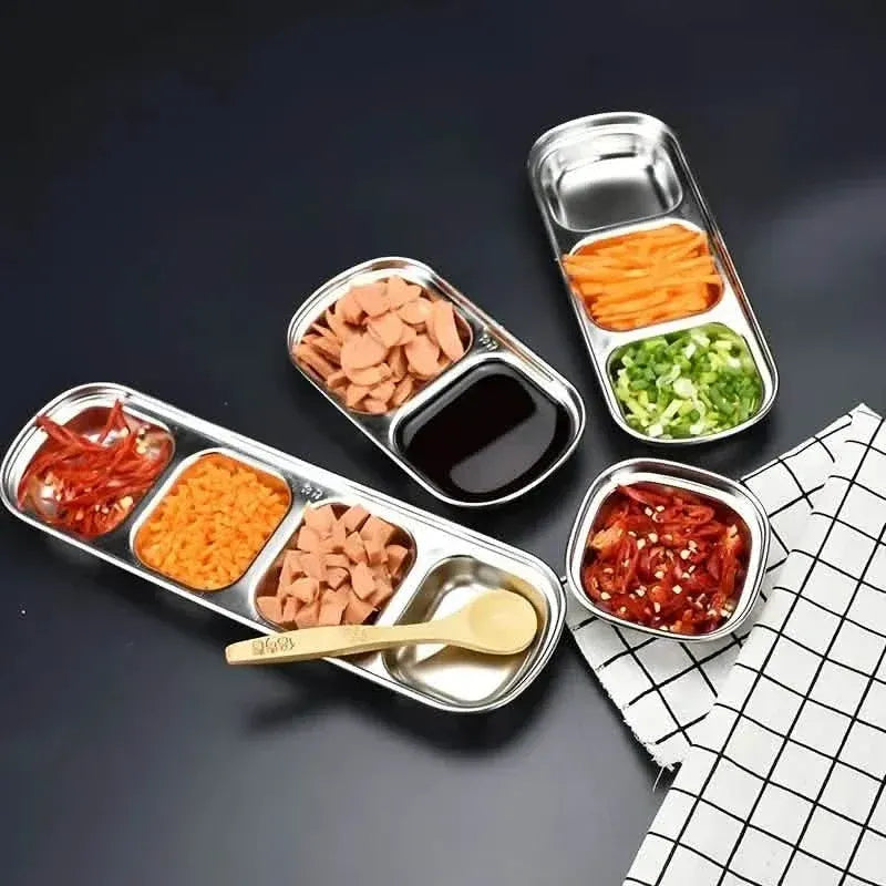 4-Piece Set: Stainless Steel Sauce Dish - A-1 Thread Vault