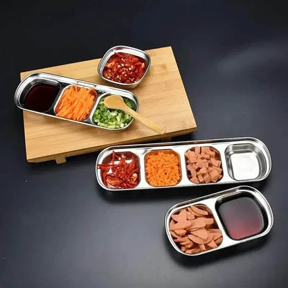 4-Piece Set: Stainless Steel Sauce Dish - A-1 Thread Vault