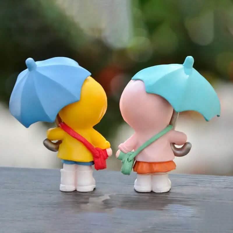 4-Piece Set: Umbrella Girl Figure Statue - A-1 Thread Vault