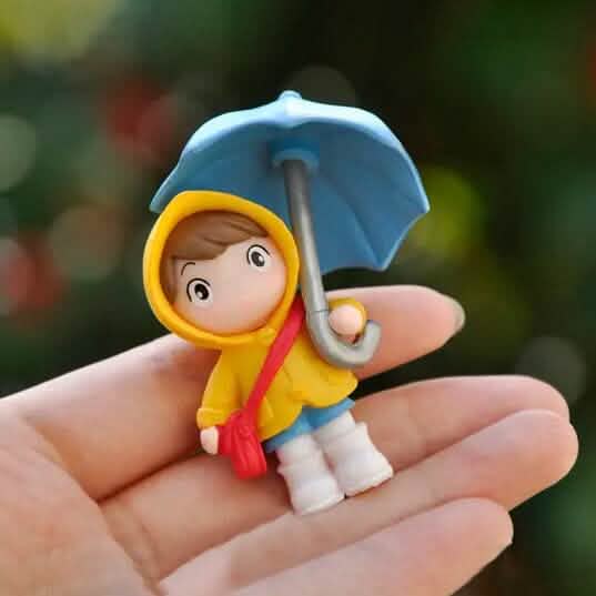4-Piece Set: Umbrella Girl Figure Statue - A-1 Thread Vault