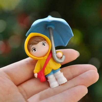 4-Piece Set: Umbrella Girl Figure Statue - A-1 Thread Vault