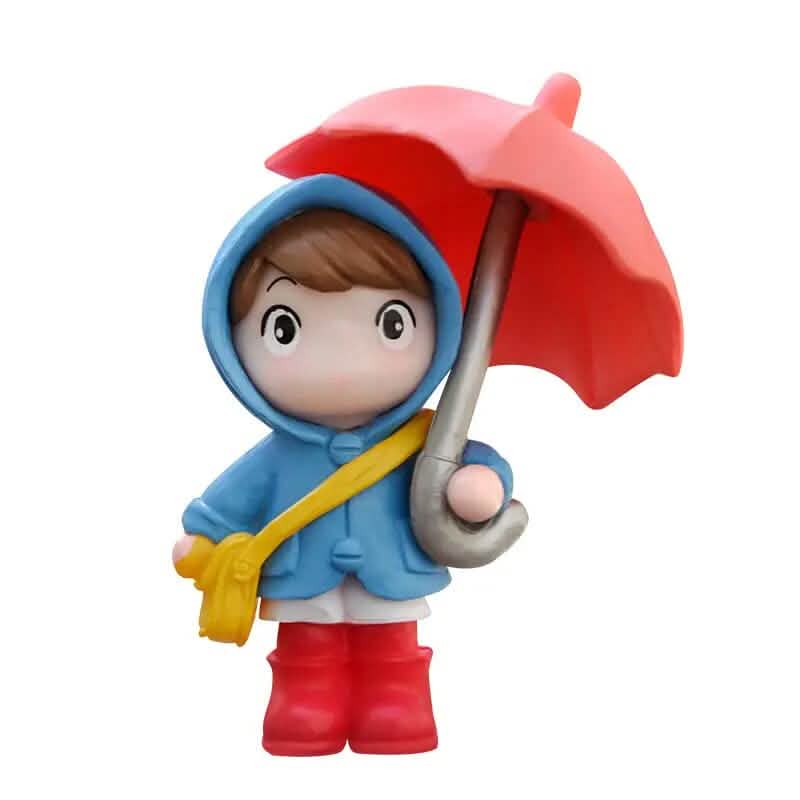 4-Piece Set: Umbrella Girl Figure Statue - A-1 Thread Vault