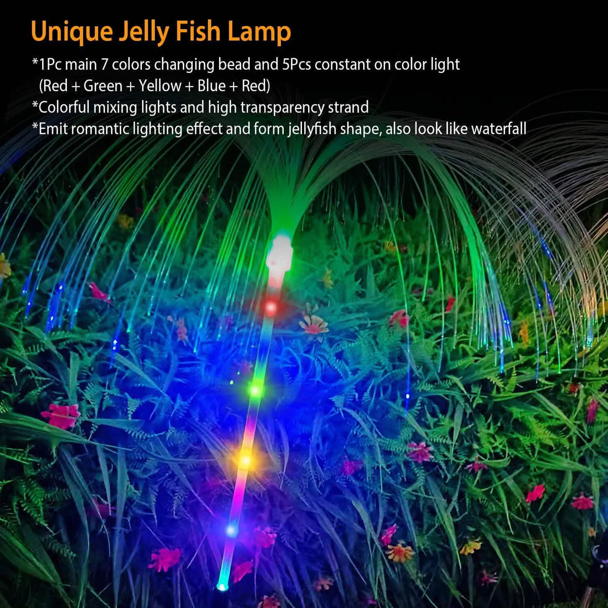 4-Piece: Solar Powered Jellyfish Lights - A-1 Thread Vault