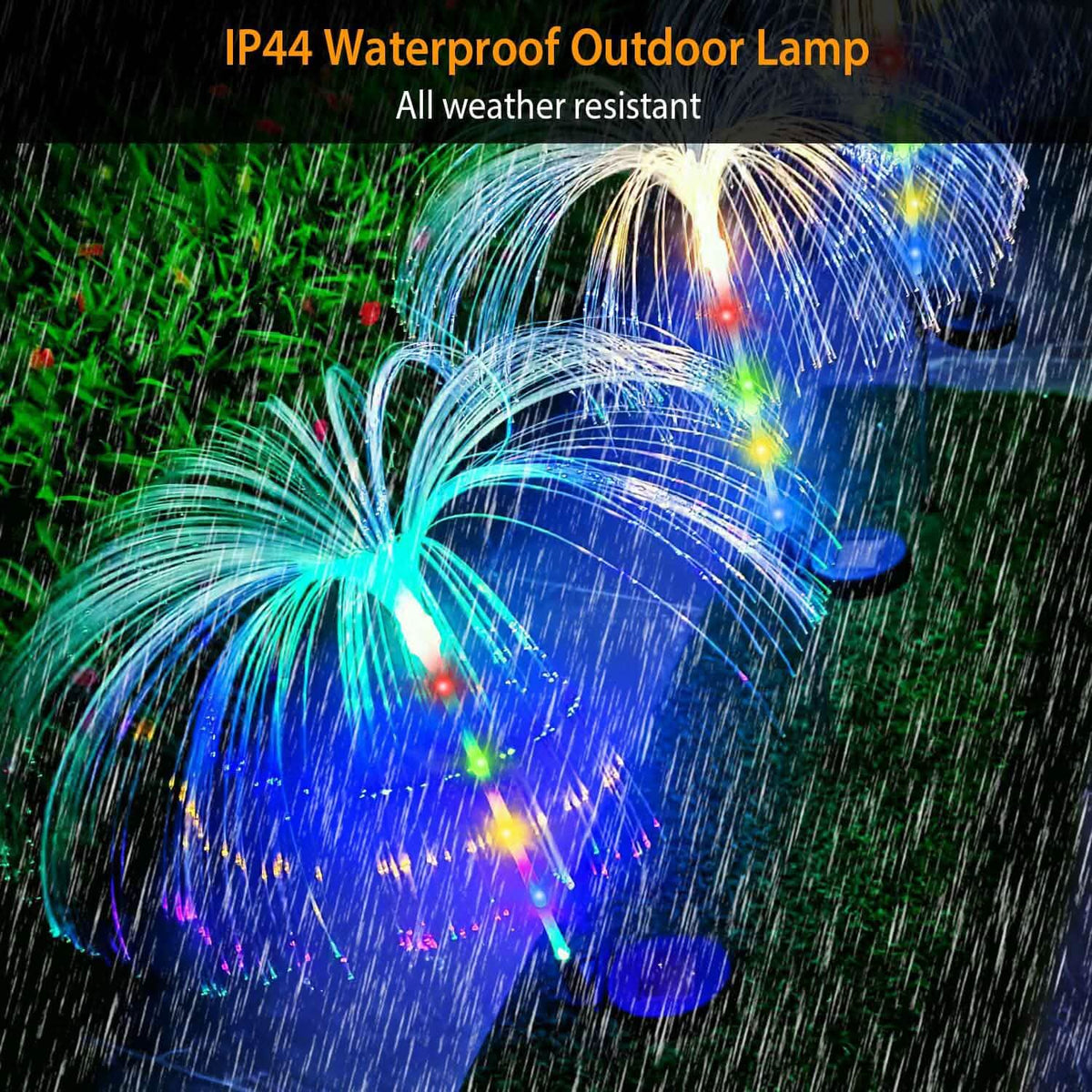 4-Piece: Solar Powered Jellyfish Lights - A-1 Thread Vault