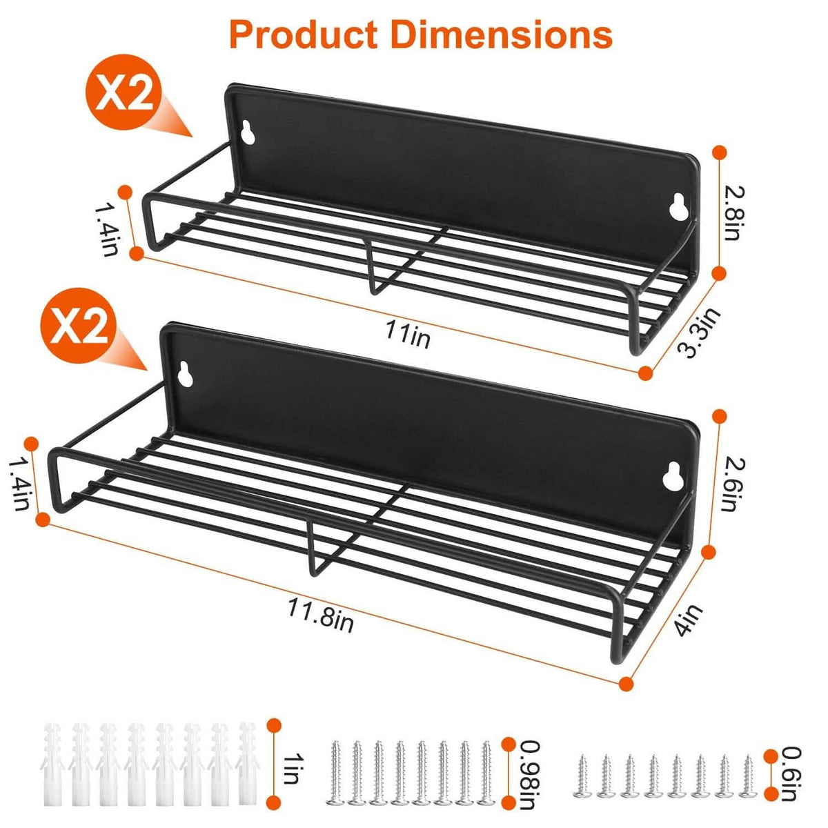 4-Piece: Strong Magnetic Spice Rack Organizer - A-1 Thread Vault