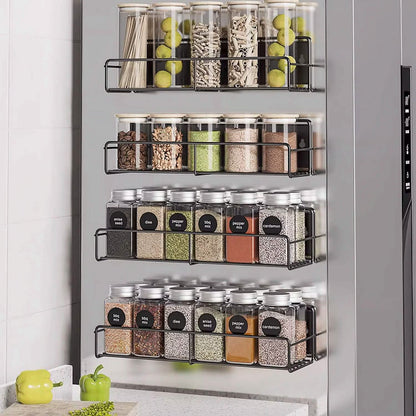 4-Piece: Strong Magnetic Spice Rack Organizer - A-1 Thread Vault