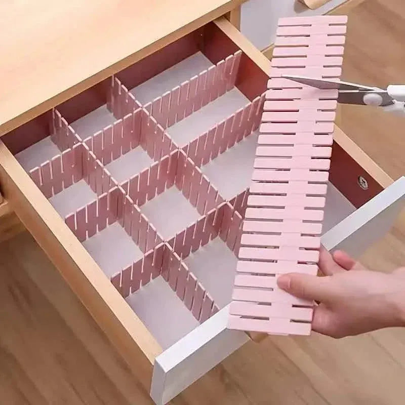 4-Pieces: Adjustable Grid Drawer Dividers - A-1 Thread Vault