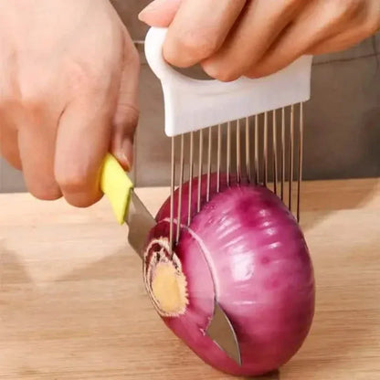 4-Pieces: All-In-One Onion Holder Slicer Set - A-1 Thread Vault