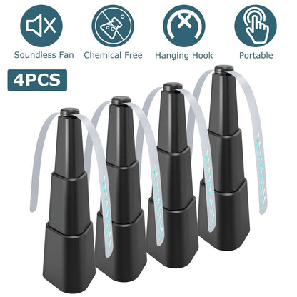 4-Pieces: Fly Repellent Fan Table Top Battery Powered Bug Deterrent - A-1 Thread Vault
