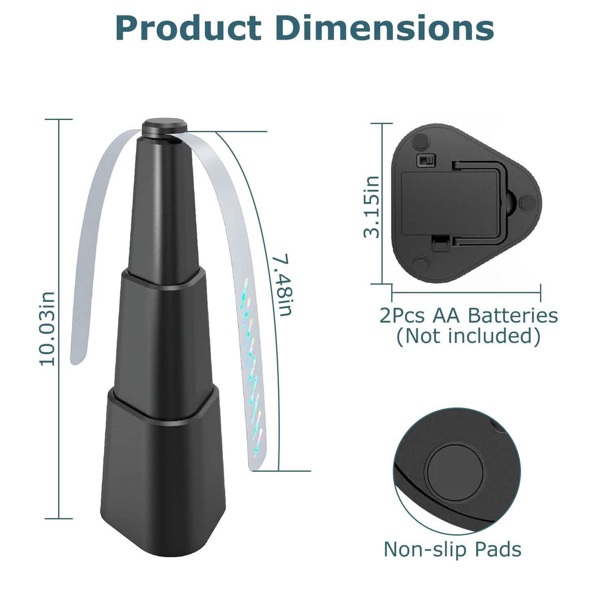 4-Pieces: Fly Repellent Fan Table Top Battery Powered Bug Deterrent - A-1 Thread Vault