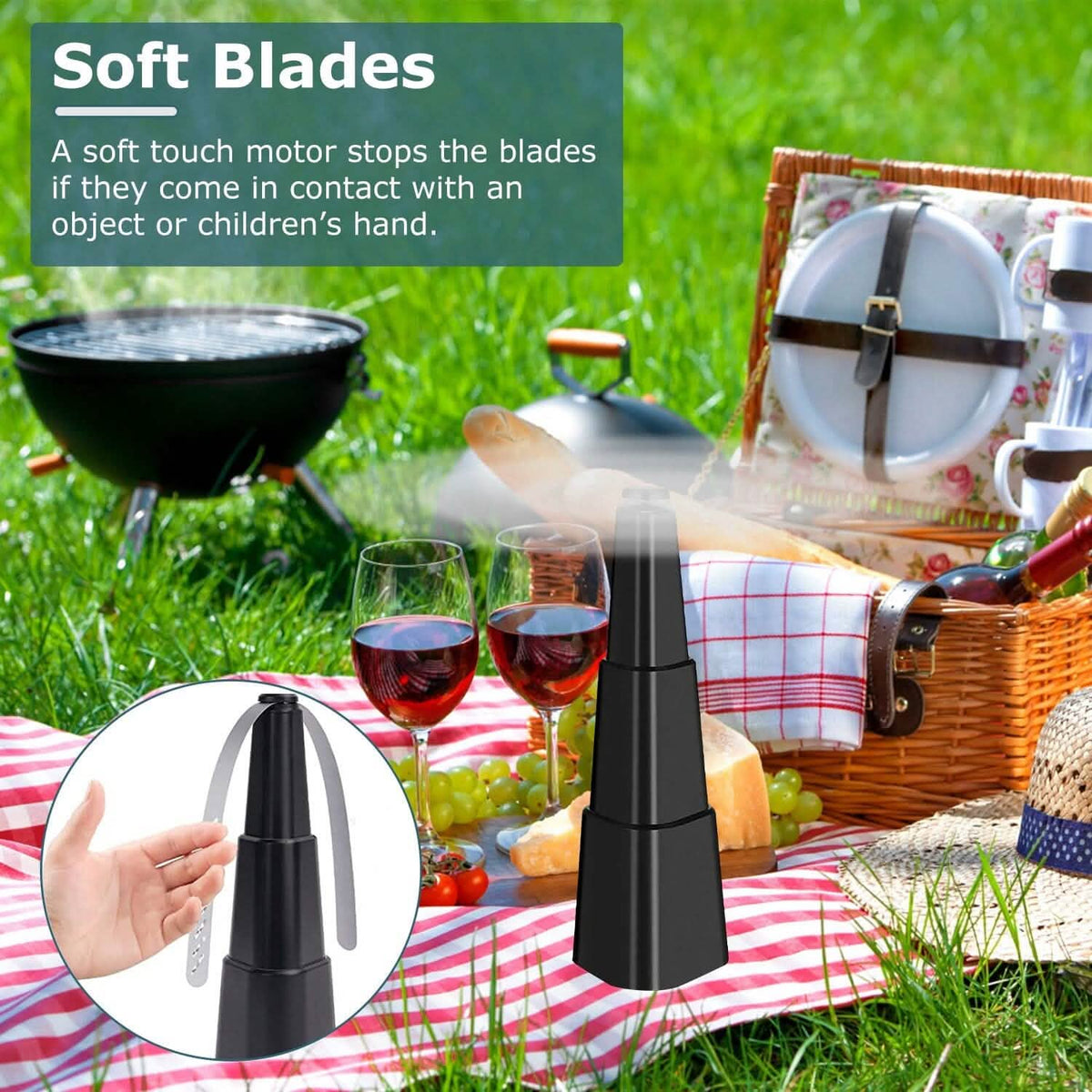 4-Pieces: Fly Repellent Fan Table Top Battery Powered Bug Deterrent - A-1 Thread Vault