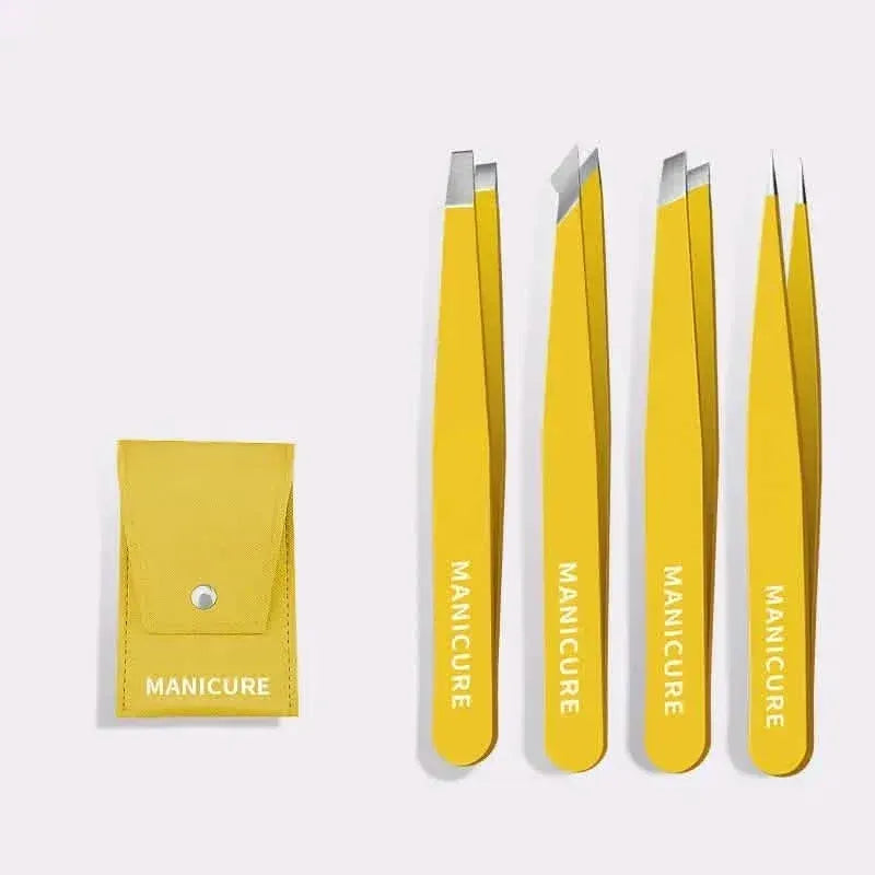 4-Pieces: High-Quality Eyebrow Tweezer - A-1 Thread Vault
