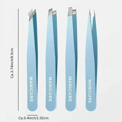 4-Pieces: High-Quality Eyebrow Tweezer - A-1 Thread Vault