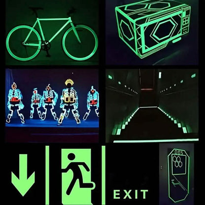 4-Pieces: Luminous Fluorescent Adhesive Tapes - A-1 Thread Vault