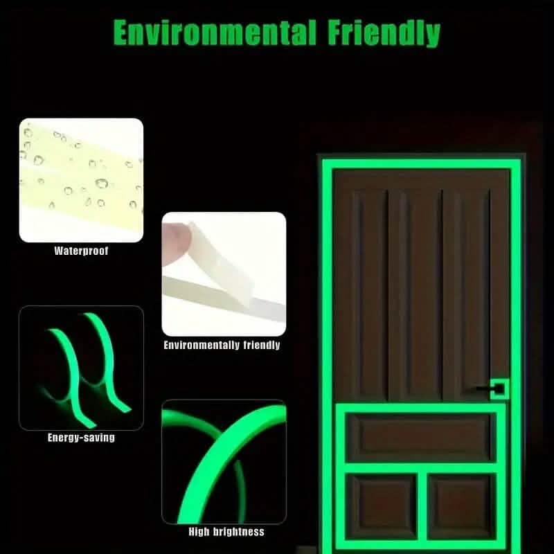 4-Pieces: Luminous Fluorescent Adhesive Tapes - A-1 Thread Vault