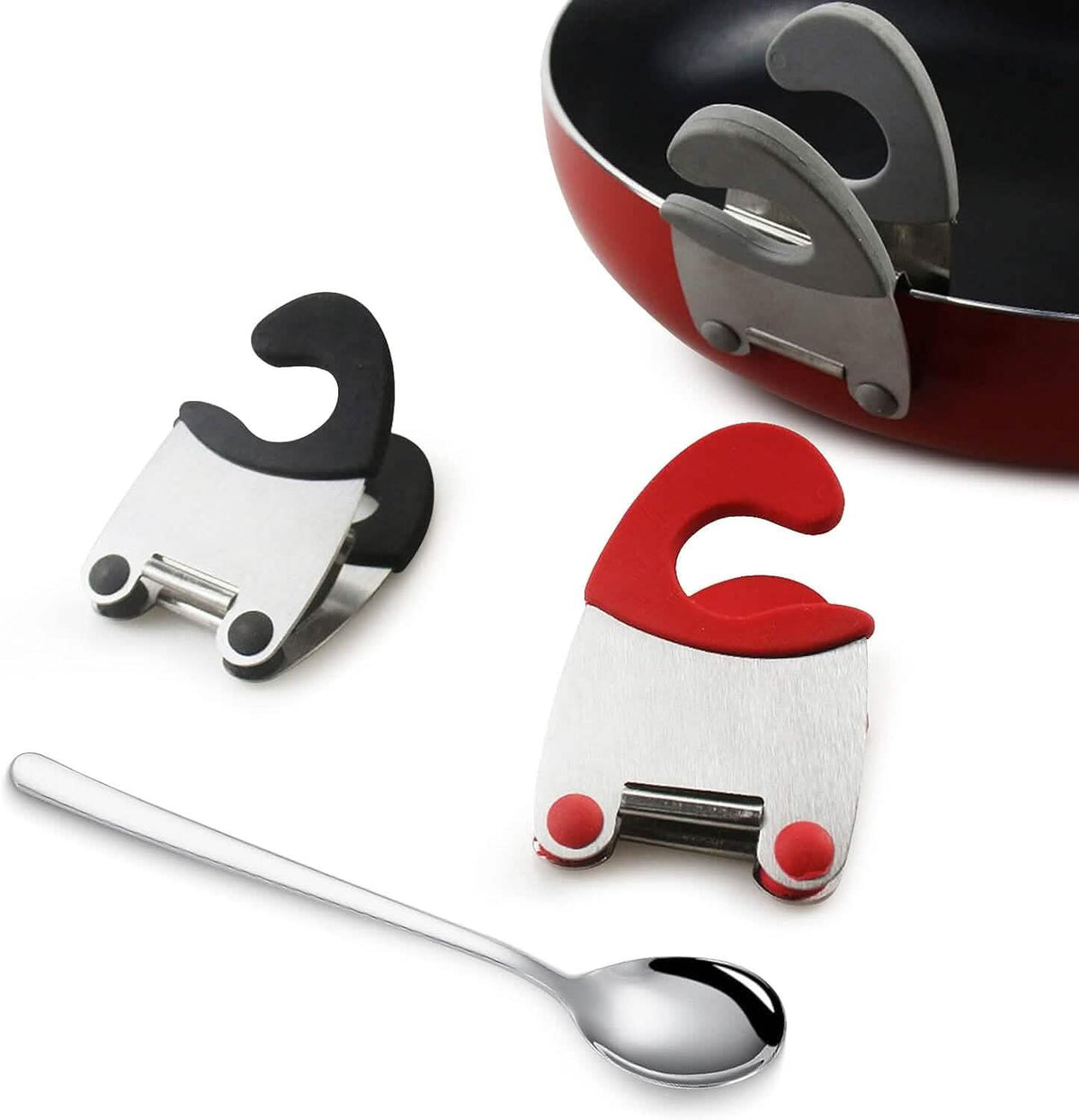 4-Pieces: Stainless Steel Pot Spoon Holder - A-1 Thread Vault