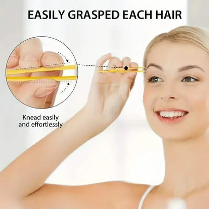 4-Pieces: Tweezers For Eyebrows, Straight, Slant, Angled and Pointy Tip - A-1 Thread Vault