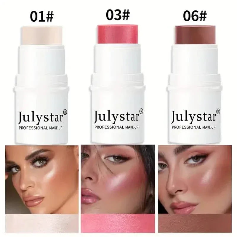 4-Pieces: Ultimate Cream Contour Kit - Seamless Blending Sticks with Highlighter, Blush & Bronzer - A-1 Thread Vault